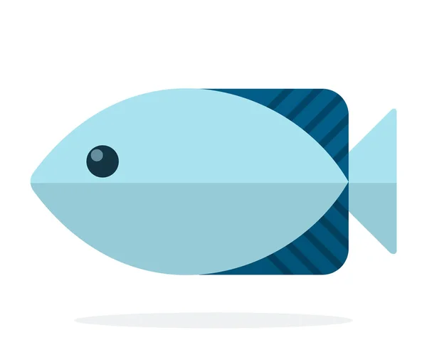 Изолированная голубая океаническая рыба — стоковый вектор