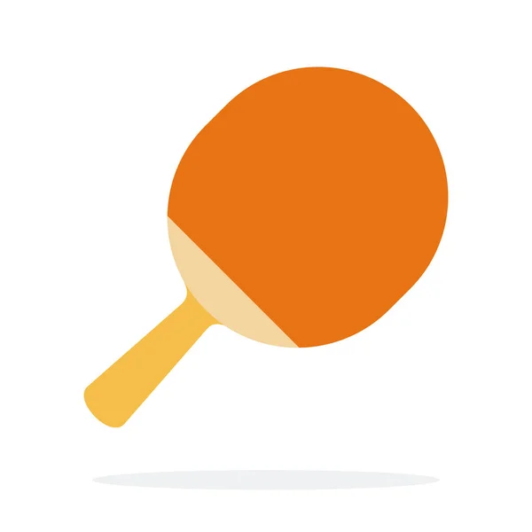 Ping pong raqueta vector plano aislado — Archivo Imágenes Vectoriales