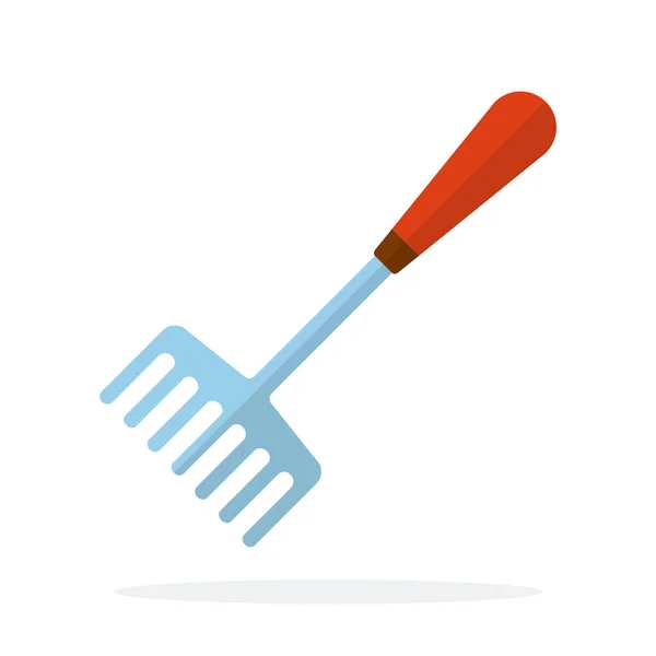 Wide Garden fork vector flat isolated — 스톡 벡터