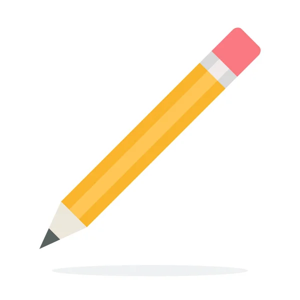 Eraser ołówek wektor płaski izolowany — Wektor stockowy