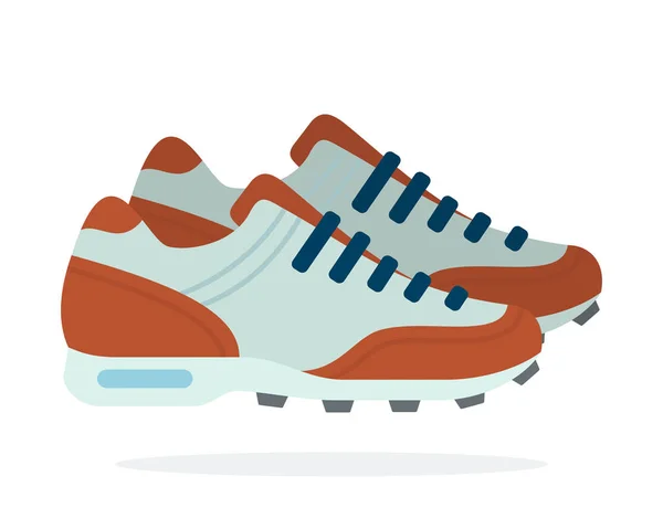 İzole edilmiş futbol ayakkabıları. — Stok Vektör