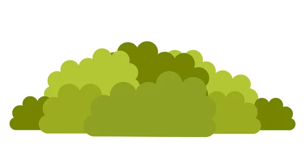 Arbustes à feuilles caduques icône vectorielle plat illustration isolée — Image vectorielle