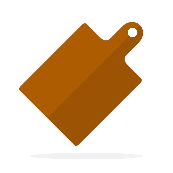Keuken houten plaat vector plat geïsoleerd — Stockvector