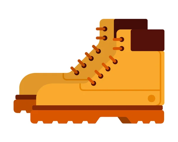 Travel boots vector flat isolated — Stock Vector