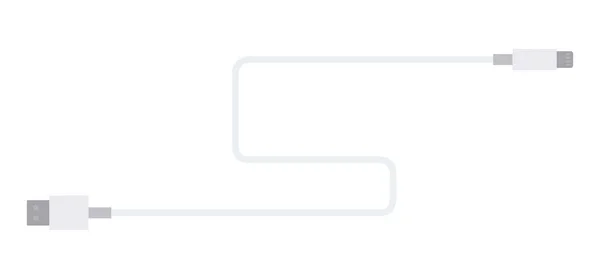 यूएसबी केबल वेक्टर फ्लैट अलग — स्टॉक वेक्टर