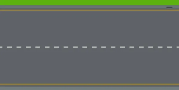 Двухполосная дорожка Векторная иконка сверху плоская изолированная — стоковый вектор