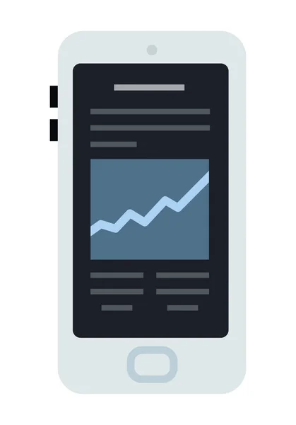 Wymiana aplikacji na ikonę wektora telefonu płaskie izolowane — Wektor stockowy