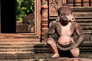 Antik Budist khmer tapınak angkor wat, Kamboçya. banteay srey prasat