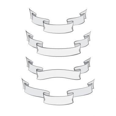 Zarif vintage şerit reklam banner, logo ve tatil.