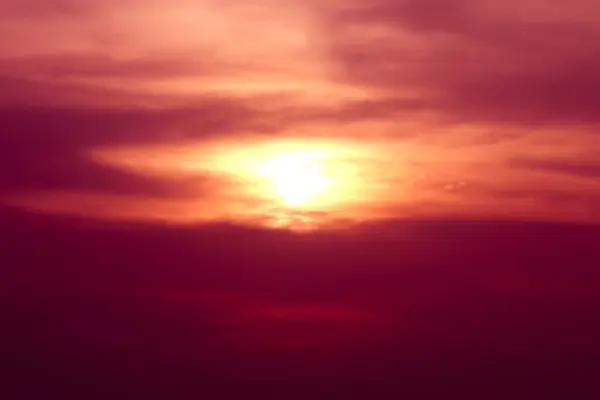 Atardecer mágico, sol del atardecer del mar Israel — Foto de Stock