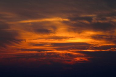 kış, bulutlu gökyüzü, bulutlar deniz güneş ray günbatımı
