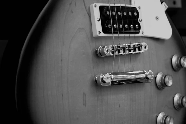 Elegante Cuerda Eléctrica Guitarra Pintada — Foto de Stock