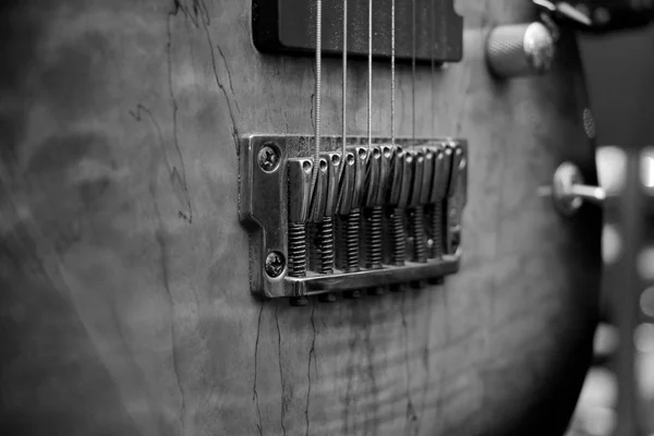 Elegant String Electric Guitar Painted Stock Image