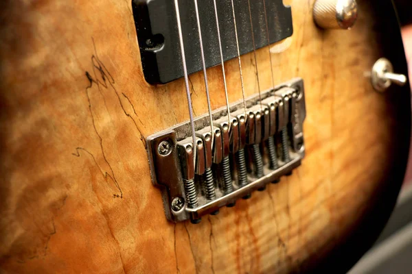 Elegante Cuerda Eléctrica Guitarra Pintada — Foto de Stock