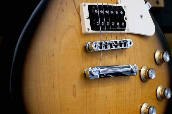 Elegante Cuerda Eléctrica Guitarra Pintada — Foto de Stock