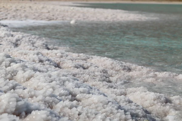 Dead Sea salt stones at the Dead Sea