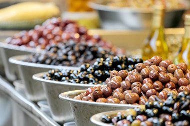 Zeytin, meyve tüketimi için pişmiş kase