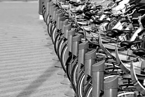 Стоянка Велосипедного Транспорта — стоковое фото