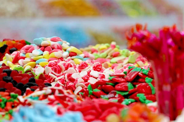 Jelatin renkli şeker geniş