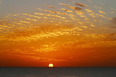 kış, bulutlu gökyüzü, bulutlar deniz güneş ray günbatımı