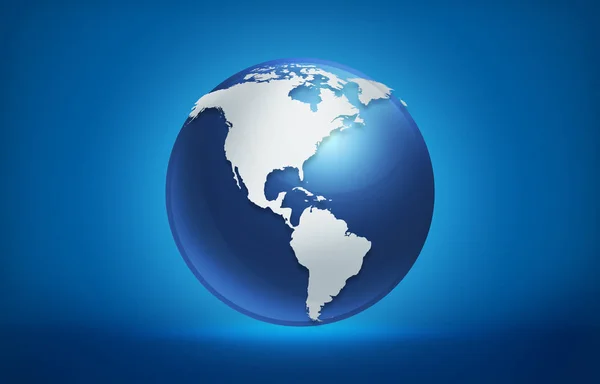 Globo mundo mapa fundo, América — Fotografia de Stock