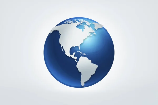 Globo mapa del mundo fondo, América — Foto de Stock