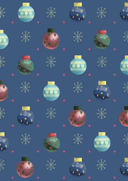 Illustration Christmas balls — Stock Photo, Image