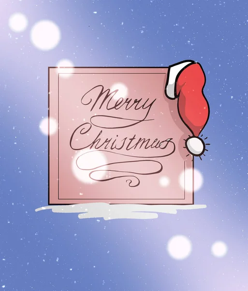 Neşeli Noel tebrik kartı