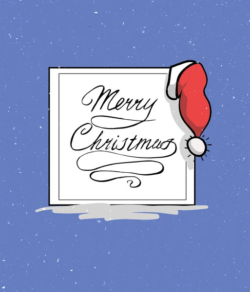 Tarjeta de felicitaciones con Feliz Navidad — Foto de Stock