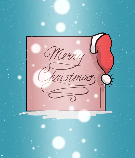 greetings card with Merry Christmas