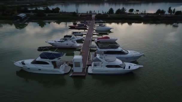 Luchtfoto Panoramisch Uitzicht Drone Helikopter Lucht Vliegen Lucht Vliegen Vlucht — Stockvideo