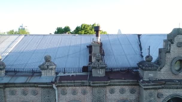 Fassadenarchitektur Dnjepr Gebäude Haus Von Dnepropetrowsk Dnipro Ukraine — Stockvideo