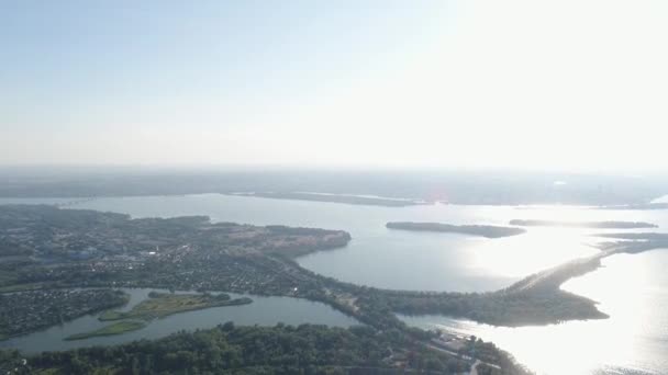 Vista Dall Alto Mucchi Sabbia Frantumazione Cava Attrezzature Estrazione Granito — Video Stock