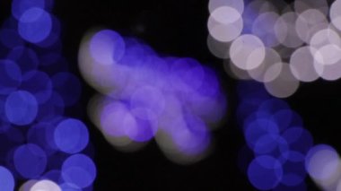 Noel ağacını Noel arifesinden önce süsleyin, parlak çelenkler, yeşil arifeler, yakın plan Ukrayna Dnepr Dnipro