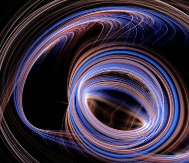 Soyut fraktal arka plan oval şekil