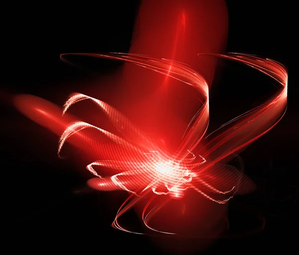 Abstract fractal background. Luminous red whirlwind — Stock Photo, Image