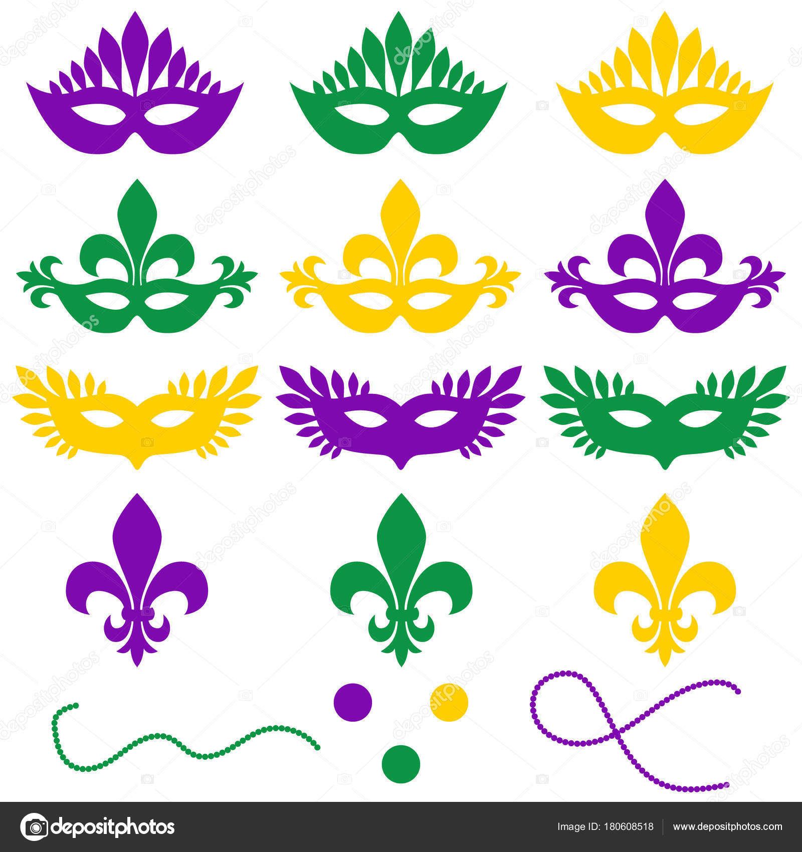 Mardi gras dark seamless background fleur de lis Stock Vector by ©Julia