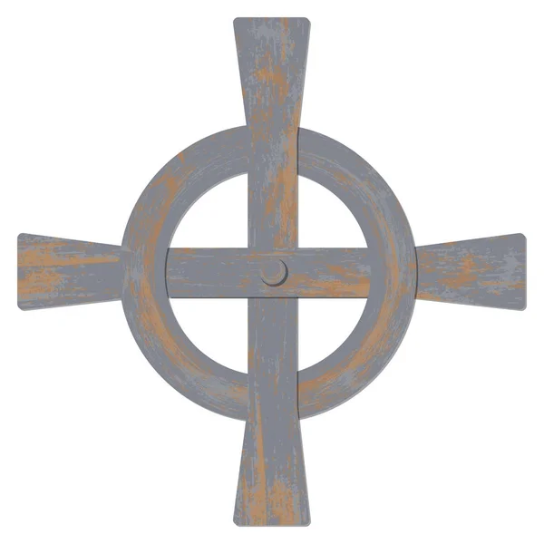 Día de San Patricio. Cruz celta — Vector de stock