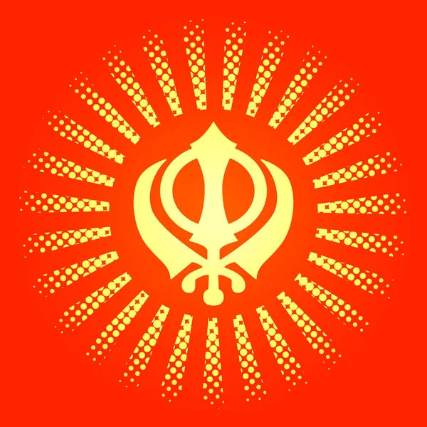 Perayaan Holiday Baisakhi. Tahun Baru Sikh . - Stok Vektor