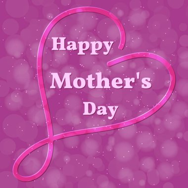 Mutlu anneler günü. Lila bir arka plan üzerinde