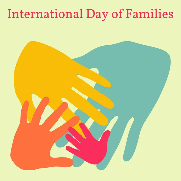 A családok nemzetközi napja — Stock Vector