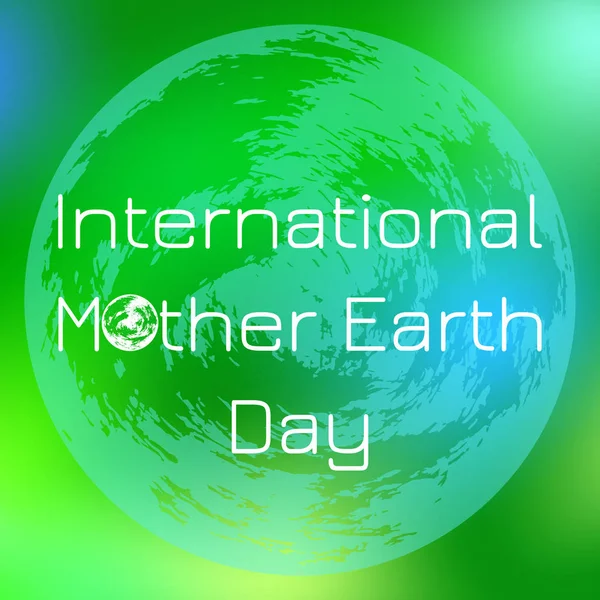 Día Internacional de la Madre Tierra — Vector de stock