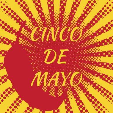 Cinco de Mayo. Pop Art Style