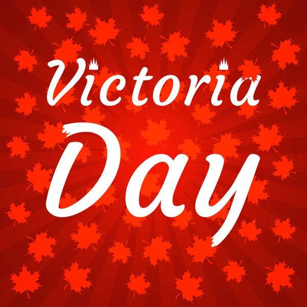 Έννοια της ευτυχισμένη ημέρα Βικτώριας στον Καναδά. — Διανυσματικό Αρχείο