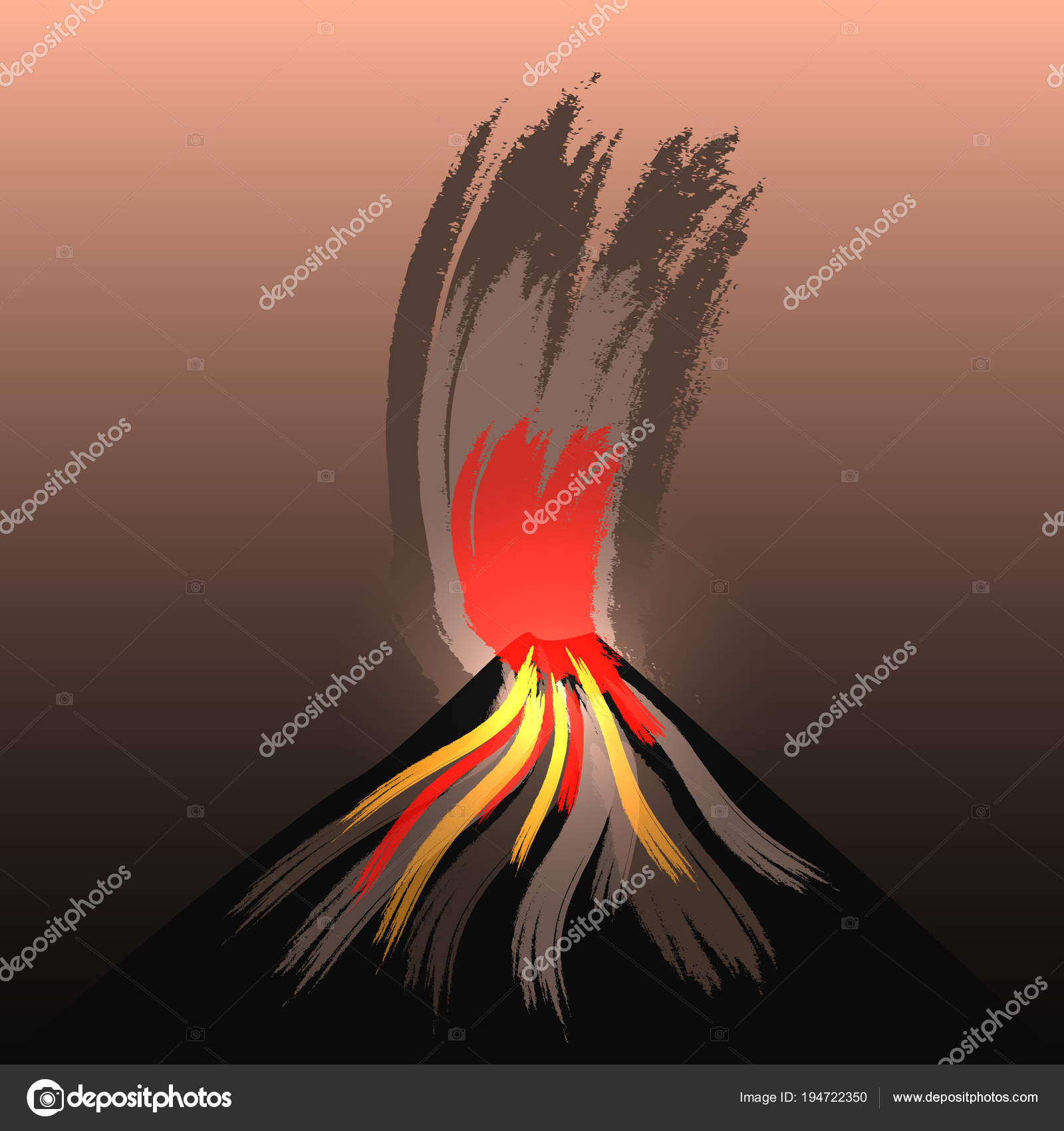 キラウエア火山ストックベクター ロイヤリティフリーキラウエア火山イラスト Depositphotos