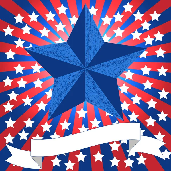 Jour Drapeau Aux États Unis Juin Concept Fête Nationale Américaine — Image vectorielle