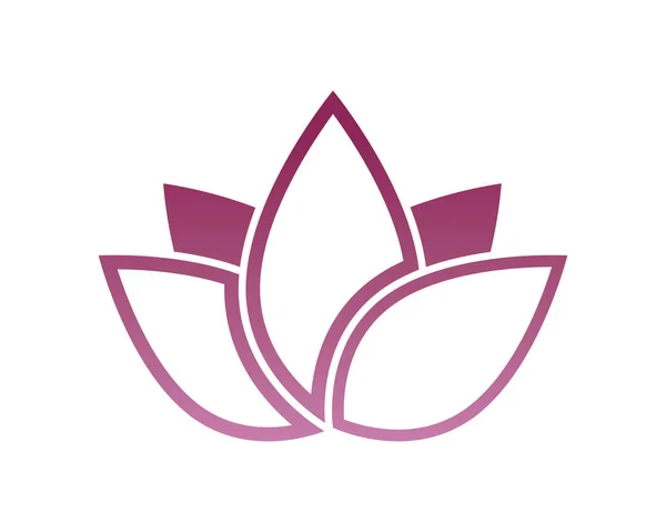 Vektor - Lotus Flower znamení pro Wellness, Spa a jóga. — Stockový vektor