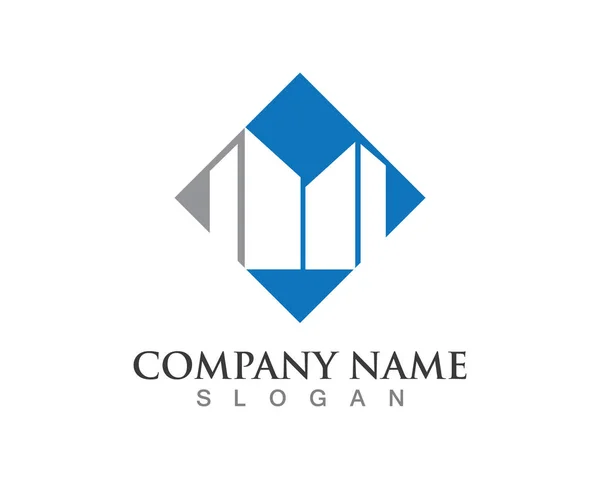 Real Estate , Property and Construction Logo design for business corporate sign — Stock Vector