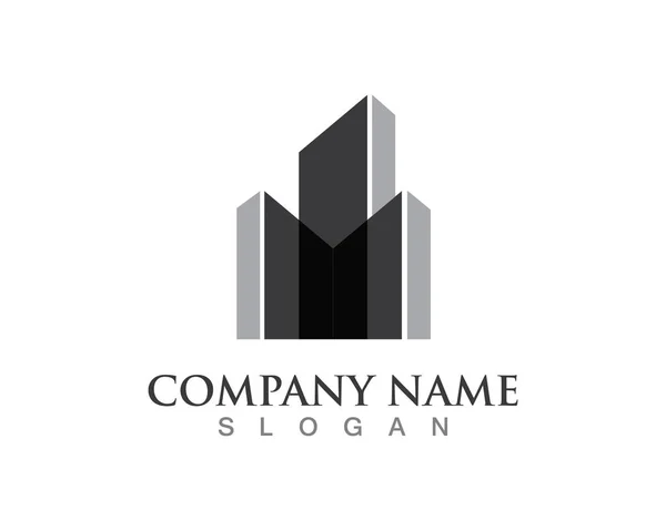 Real Estate , Property and Construction Logo design for business corporate sign — Stock Vector