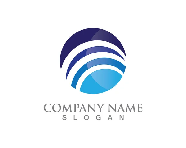 Logo du financement des entreprises - illustration vectorielle du concept — Image vectorielle